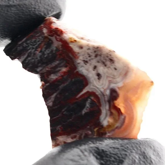 Mexican Crazy Lace Agate, Raw Rough Natural Lapidary Cabochon Material - Picture 8 of 11